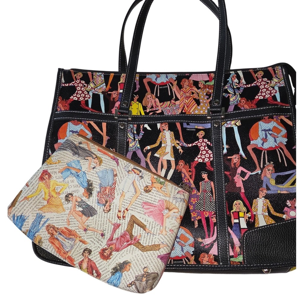 Sydney Love Tote & Cosmetic Bags Multi Good Fashionista Retro Set